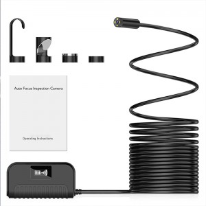 Auto Focal Wireless Endoscope 5.0 Megapixlar HD WiFi Borescope Vattentät inspektion Orm Camerafor Android, iOS och Windows, iPhone, Samsung, Tablet, Mac 3.28ft